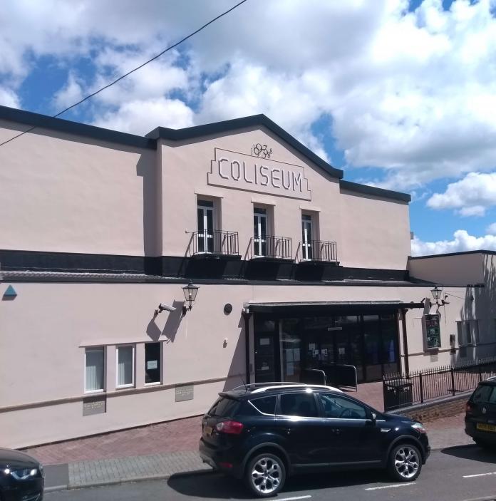 External view of the Coliseum Theatre in Aberdare