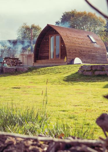 Camping-Hütte.