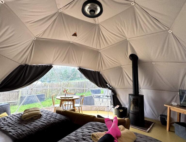 interior of glamping done 