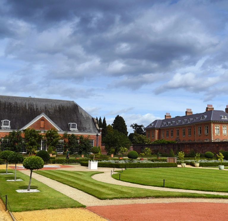 Lawns in a stately home.