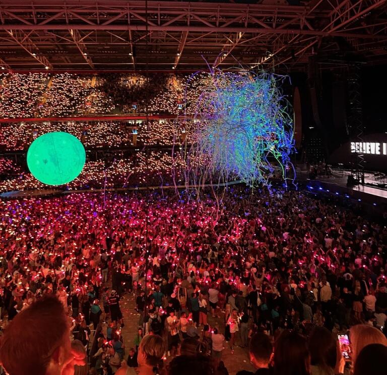 The crowds at a Stadium concert