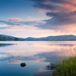 Llyn Tegid at sunset, Bala, North Wales.