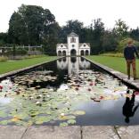 Couple walking in Bodnant Garden, Conwy